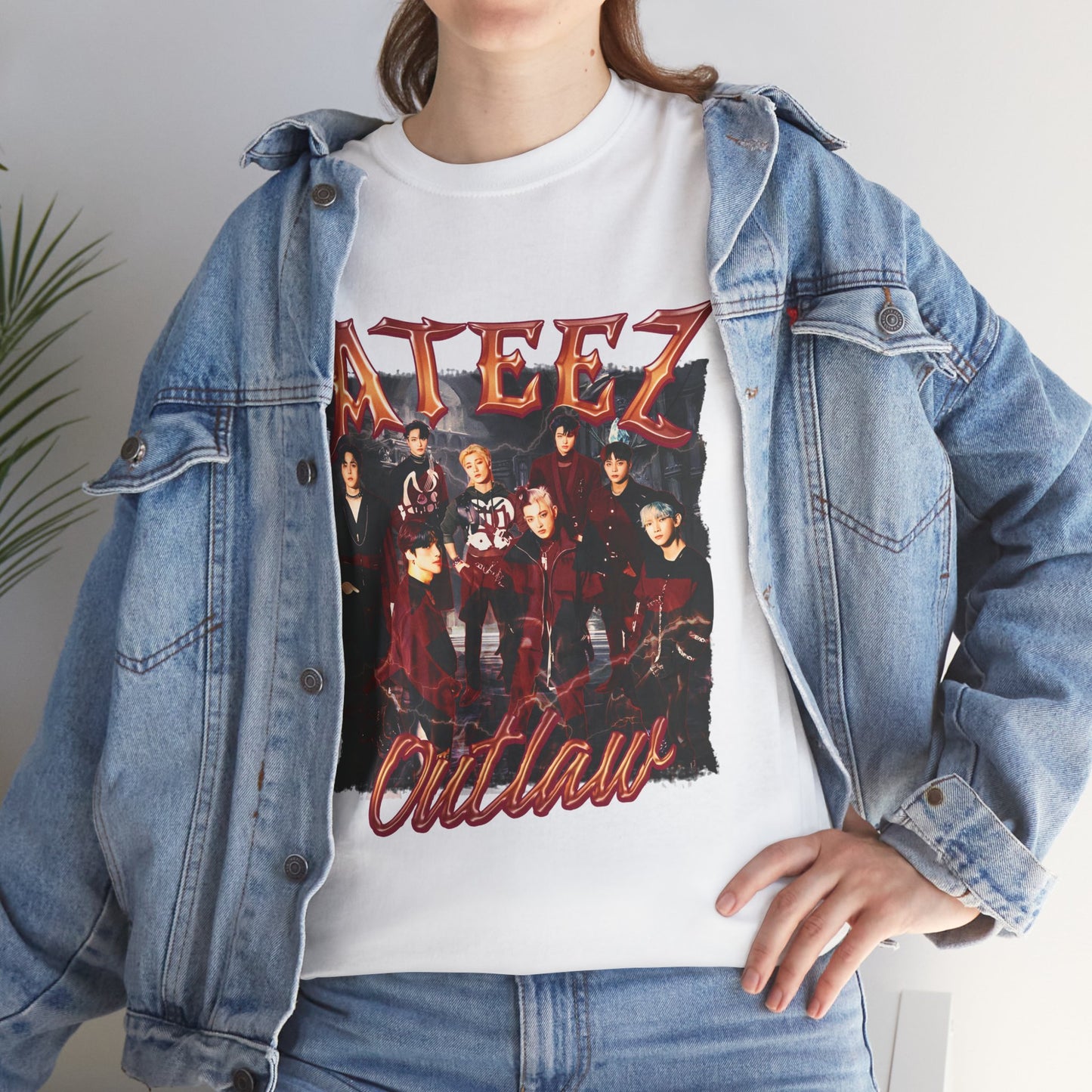 ATEEZ Retro Unisex Heavy Cotton Tee, Singer Tshirt, KPOP Shirt, KPOP for Gift