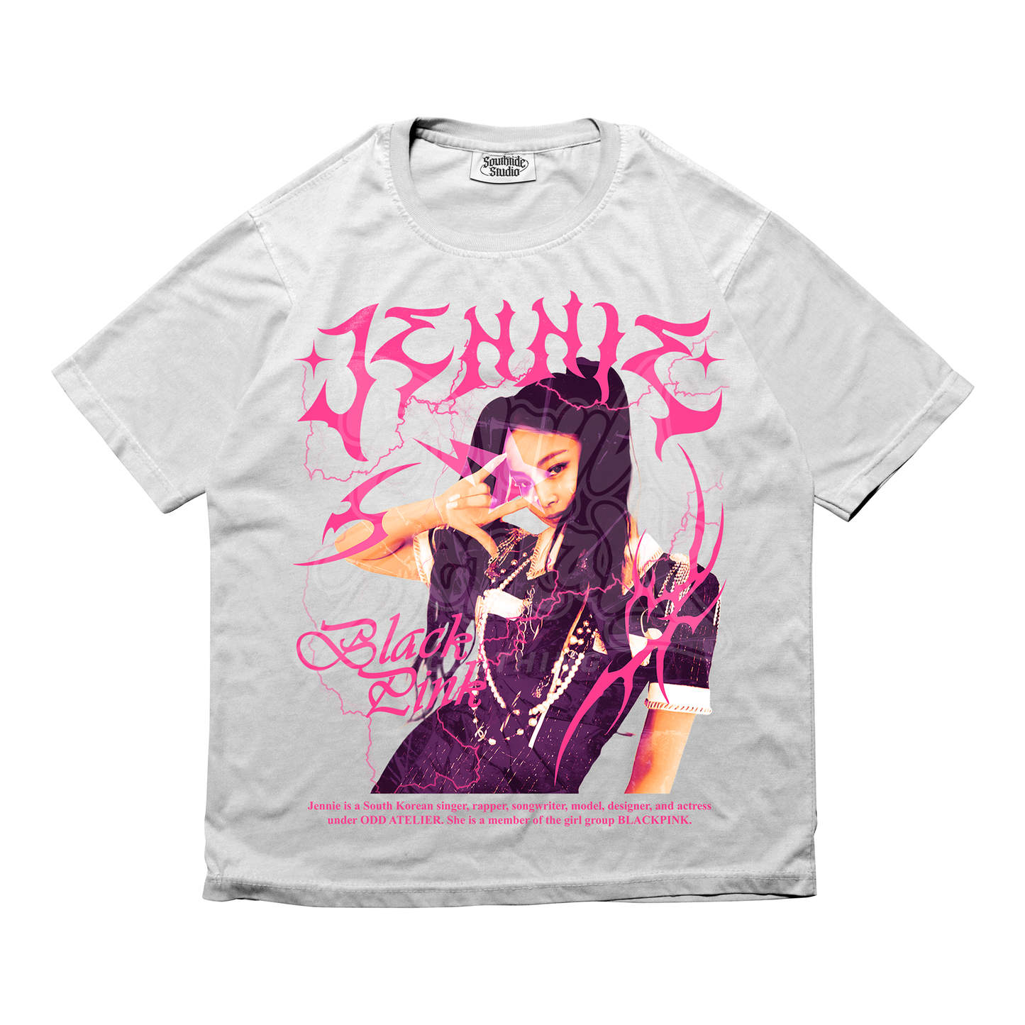 JENNIE BP Retro Unisex Heavy Cotton Tee , Singer Tshirt, KPOP Shirt, KPOP for Gift