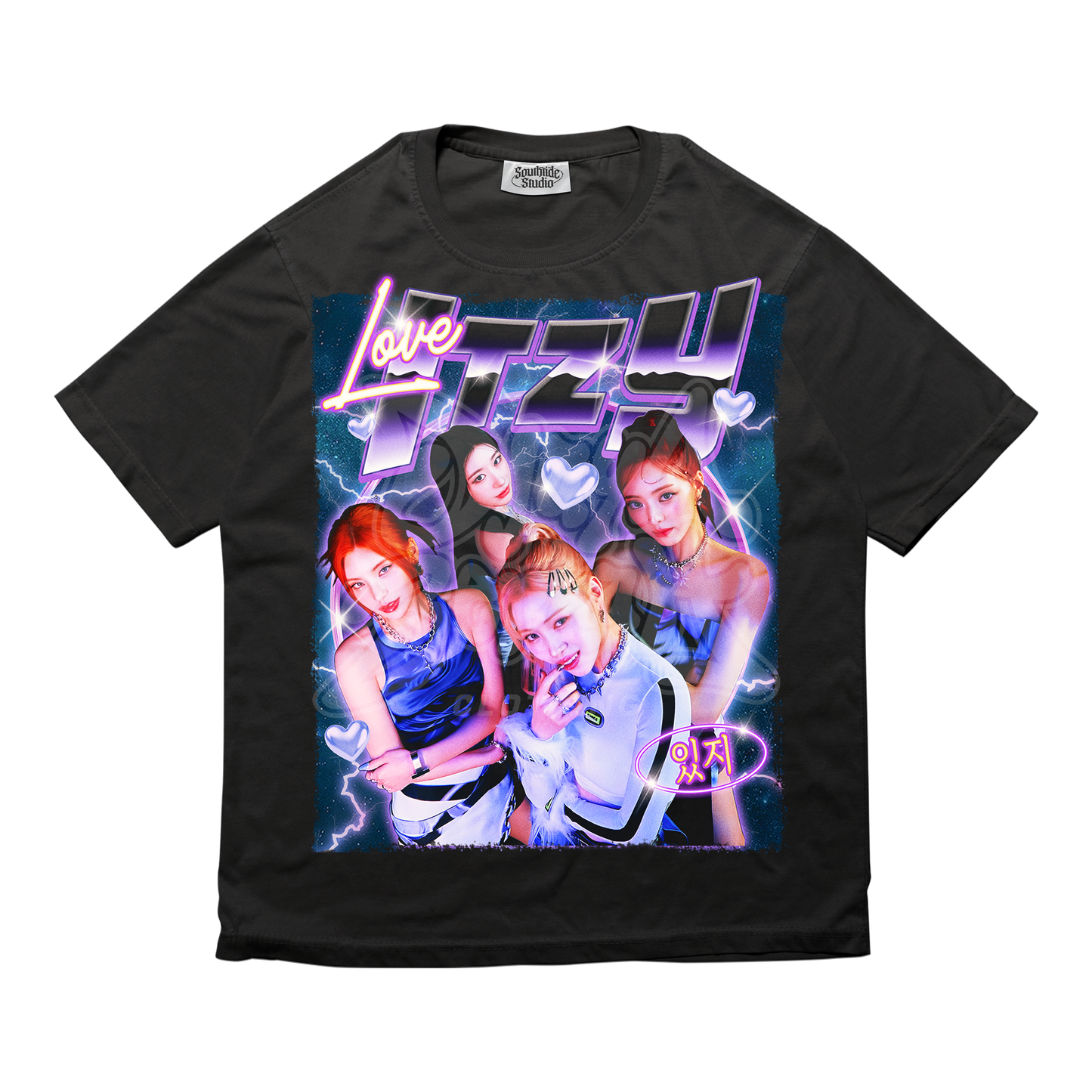 ITZY Retro Unisex Heavy Cotton Tee, Singer Tshirt, KPOP Shirt, KPOP for Gift