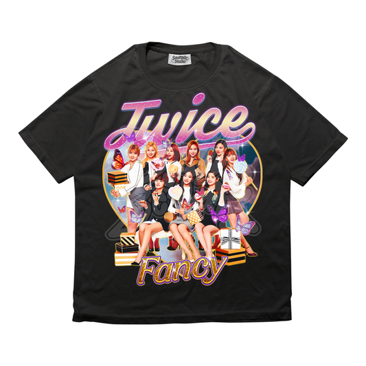 TWICE Retro Unisex Heavy Cotton Tee, Singer Tshirt, KPOP Shirt, KPOP for Gift