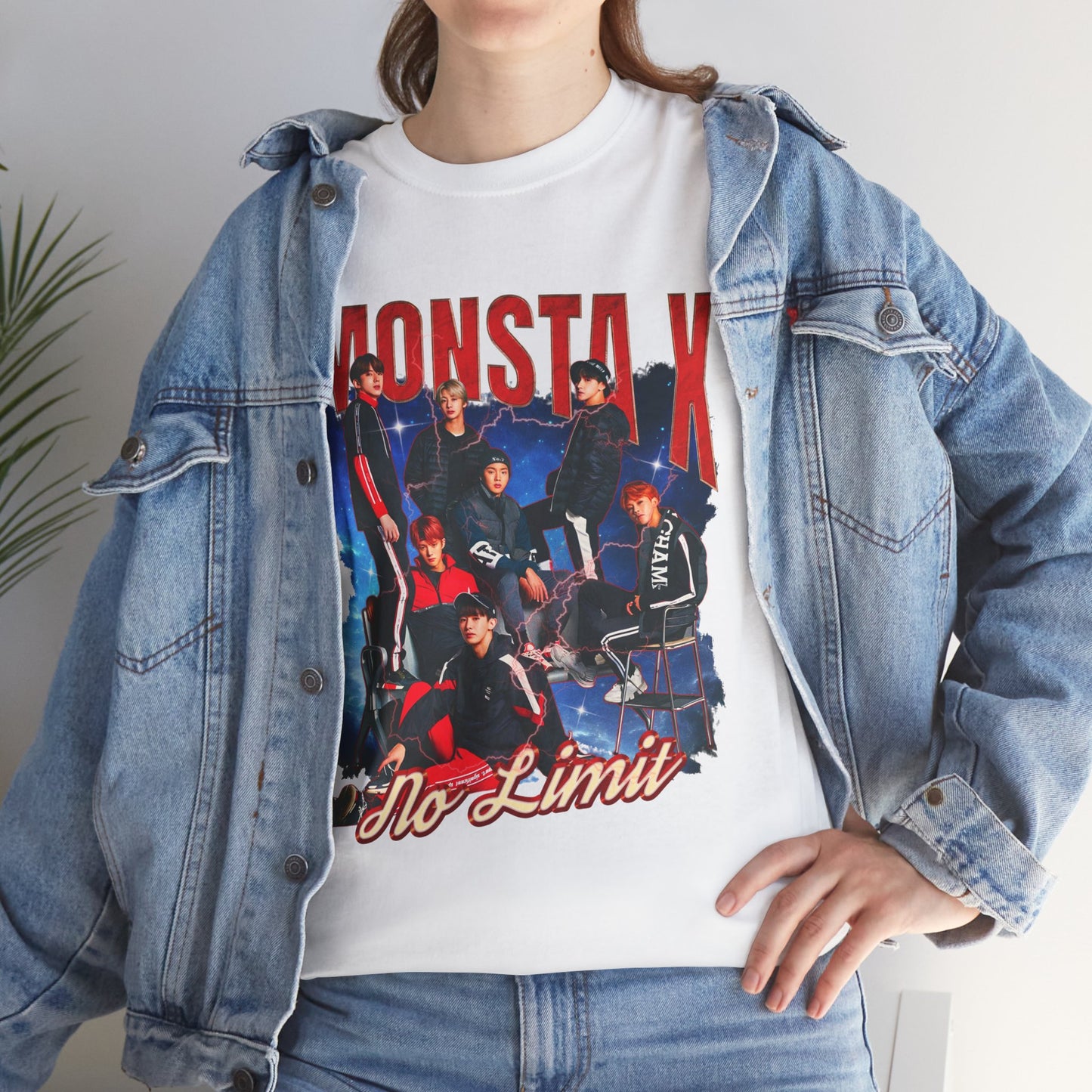 MONSTA X Retro Unisex Heavy Cotton Tee, Singer Tshirt, KPOP Shirt, KPOP for Gift